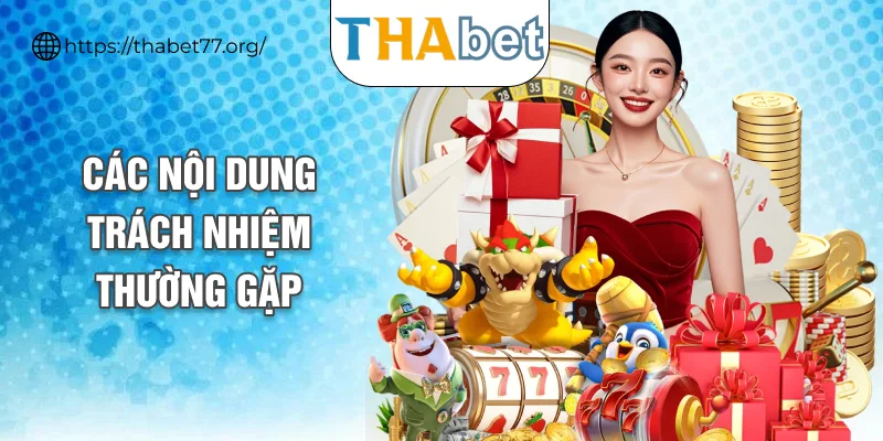 Các nội dung trách nhiệm thường gặp